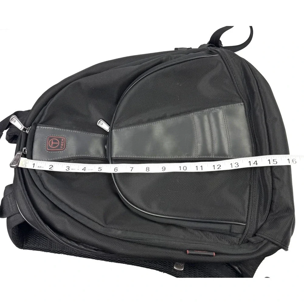 Tumi Tech Backpack Black Ballistic Nylon Rucksack Travel Laptop Carry On Durable